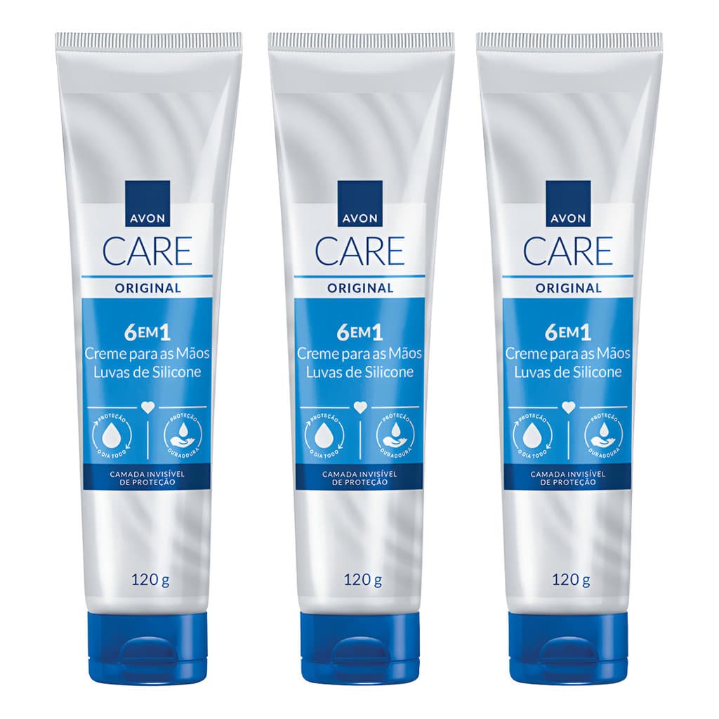 Kit C/3 Luva De Silicone By Avon Care (3 Itens) Sem Fragrância