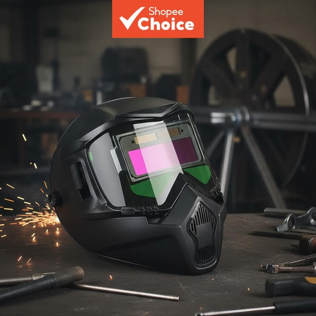  Máscara de Soldagem Automática com Lentes de Filtro de Luz Capacete Anti-Reflexo para Soldadores