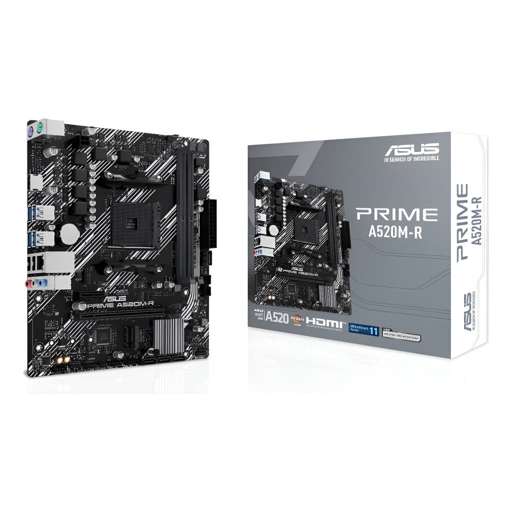 Placa Mãe Asus Prime A520m-r Am4 Ddr4 M.2 Chipset A520 Hdmi