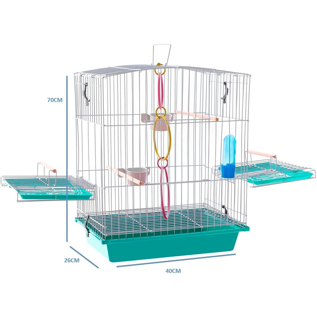 Gaiola Calopsita Mansa Acessórios Completa Para Pássaros  Aves A