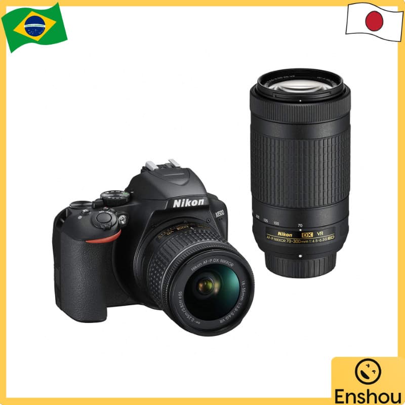 [USED]Do Japão [USADO]Nikon Digital SLR Camera D3500 Double Zoom Kit D3500WZ