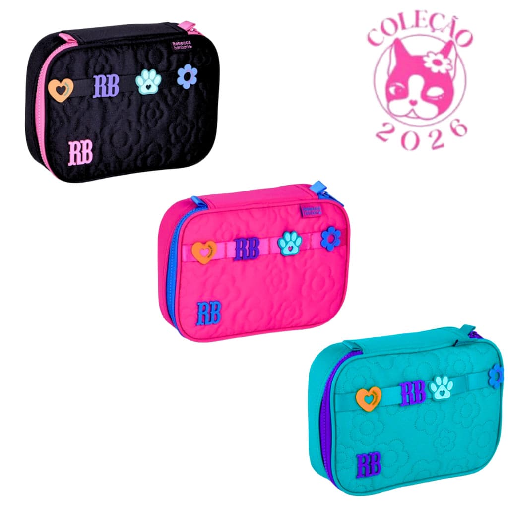 Estojo Box 36 Pens Rebecca Bonbon Flower Power-Clio Style