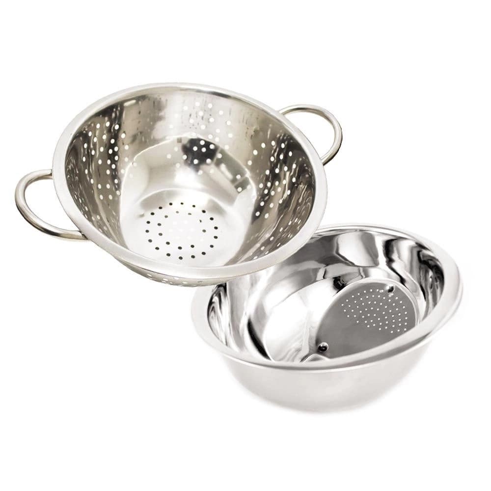 Escorredor de Massa + Lava Arroz Inox lindas peças para a sua cozinha e presente