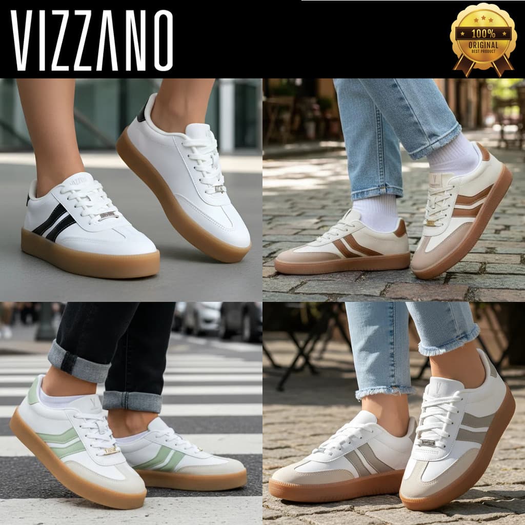 Tênis Sneaker Feminino Vizzano Flatform Casual Street Confortável Leve Macio Dia a Dia Original