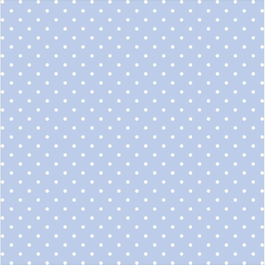 Tecido Tricoline Mini Poá Azul Nuvem - Peripan - 50 x 150 cm