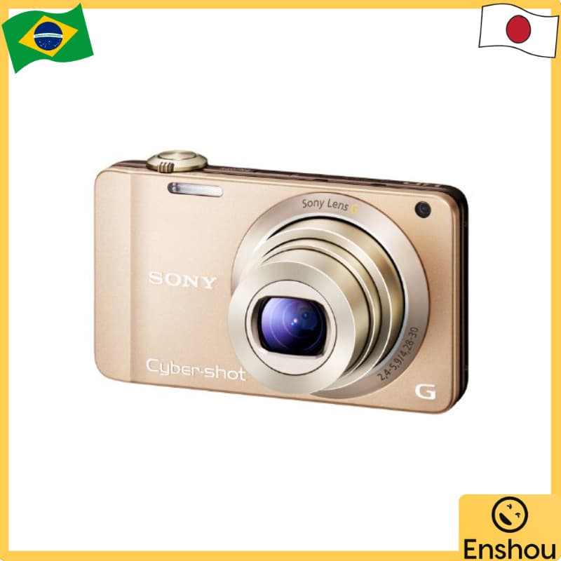 [USED]Do Japão [USADO]SONY Digital Camera Cyber-Shot WX10 16.2MP CMOS Optical x7 Gold DSC-WX10/N