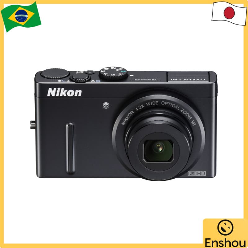 [USED ITEMS]Do Japão [USADO]Nikon Digital Camera COOLPIX P300 Black P300 12.2 Megapixels Back-Illuminated CMOS Wide-Angle 24mm