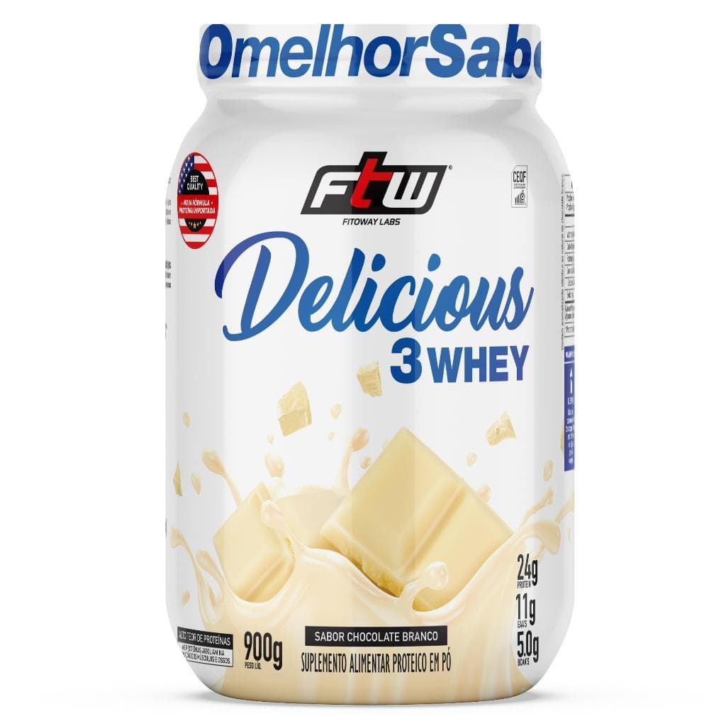 Whey Protein Delicious FTW Hidrolisada Concentrada E Isolada 900g