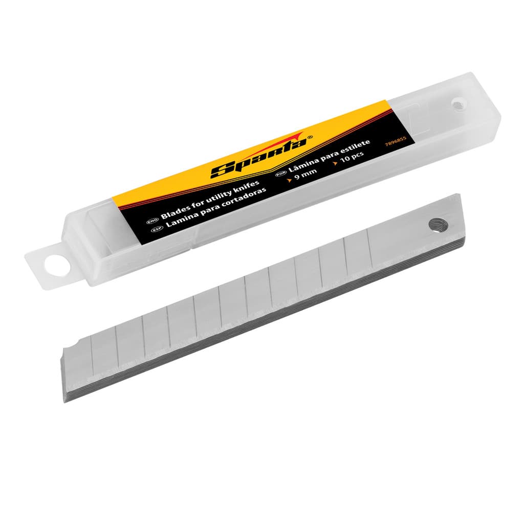 LAMINA PARA ESTILETE, 9MM, 10PCS // SPARTA