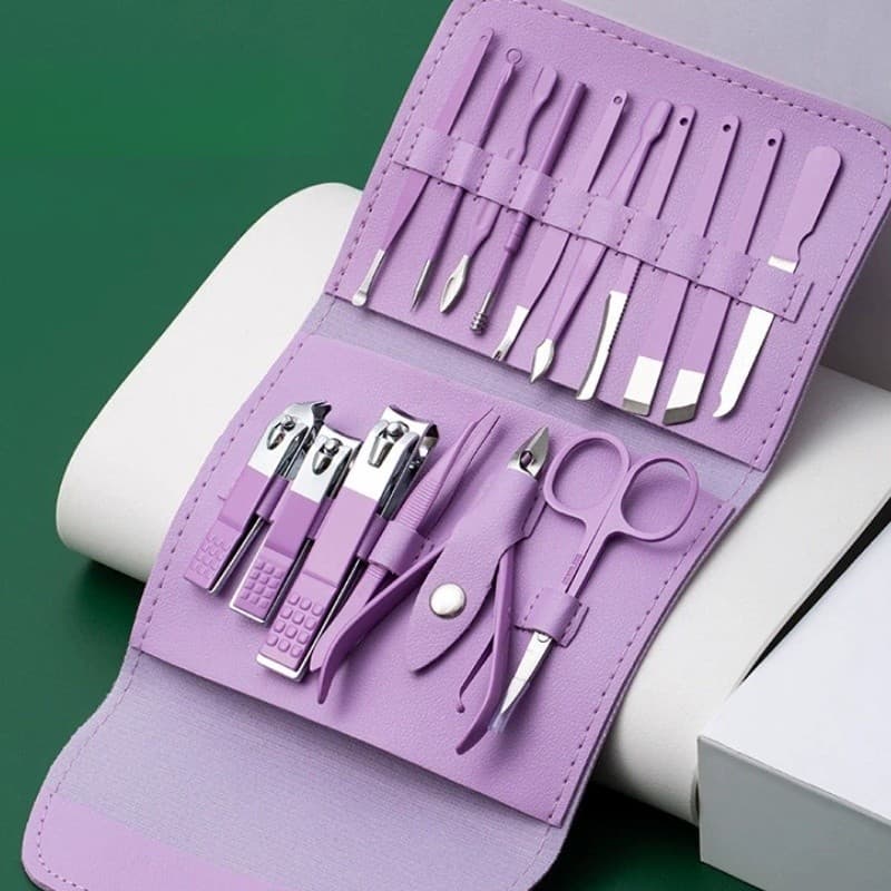 Kit Cortador De Unhas normal completo,Conjunto de Manicure e Pedicure  com Alicate de Unha masculino