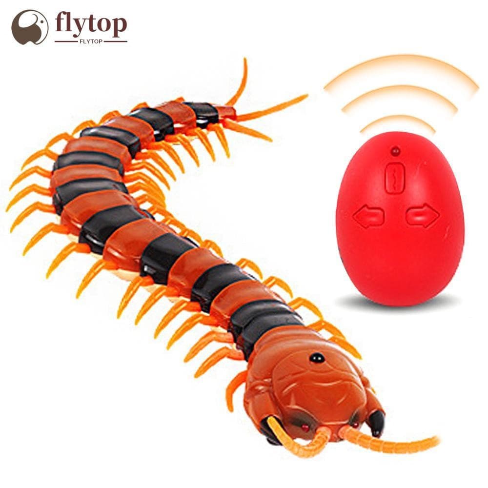 FLYTOP Infravermelho Realista Controle Remoto Centopéias Brinquedos Carregável Chilopod Scopendra Insetos Piada Assustad