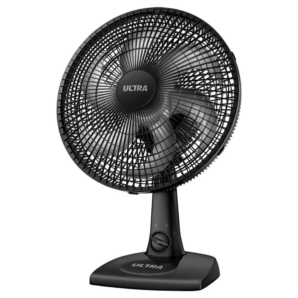 Ventilador de Mesa Ultra 30cm Silencioso, Oscilante e com 3 Velocidades, Forte e Econômico