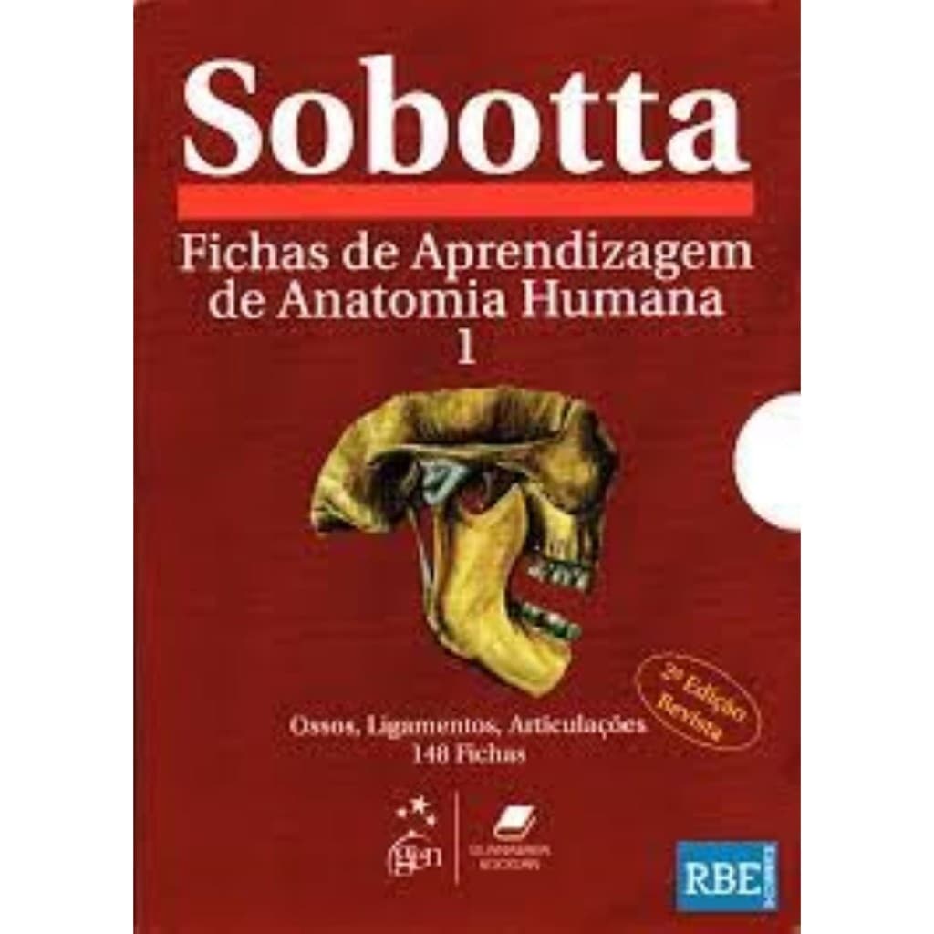 Fichas De Aprendizagem De Anatomia Humana vol 1 autor Johannes Sobotta
