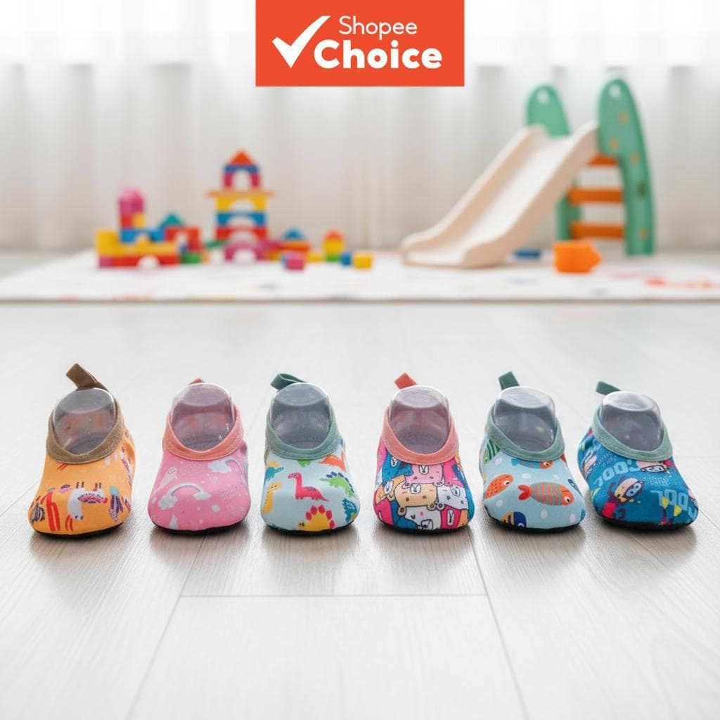  Meias Aquáticas Infantis Sapatos de Água Praia Tênis de Natação Slip-On Sapatos Descartáveis para Meninos e Meninas