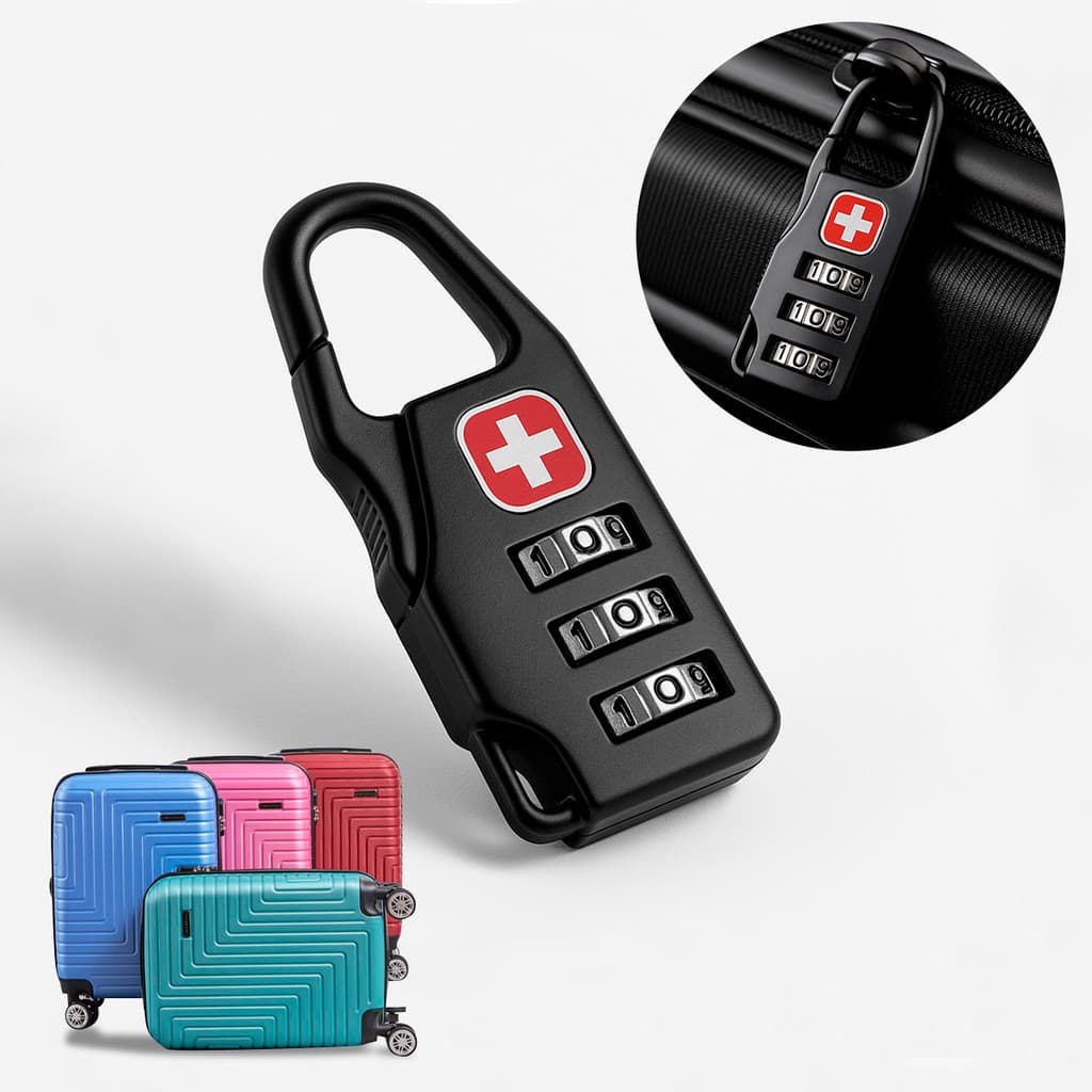 Cadeado Com Senha Segredo Bolsa Mochila Mala De Viagem