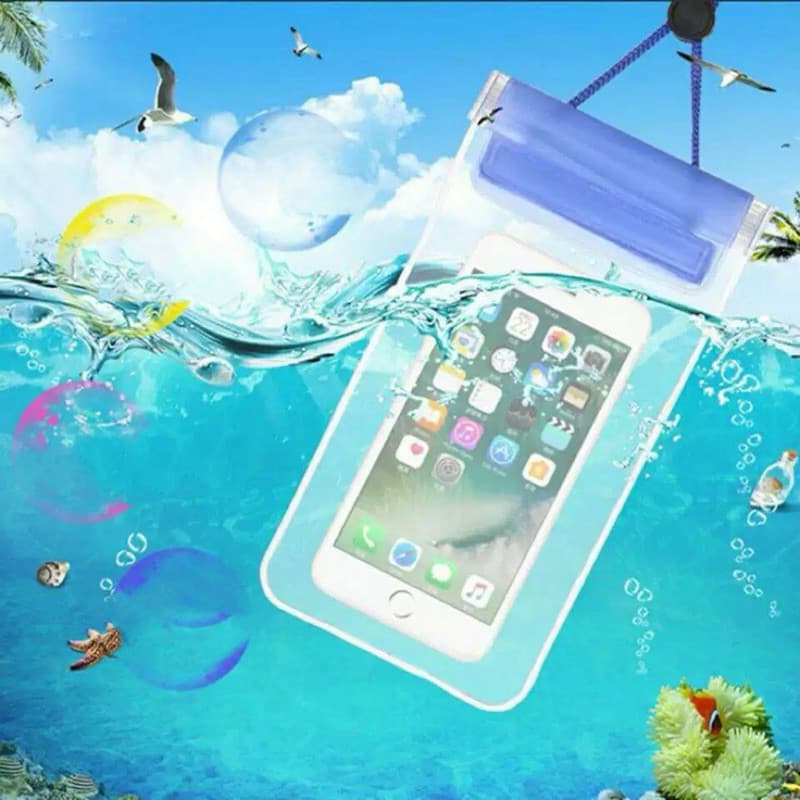 Capa Protetora Impermeável Universal para Celular - Transparente e à Prova D'Água