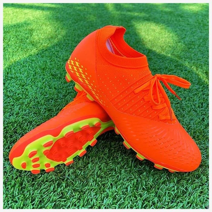 COD Botas de futebol masculinas de cano baixo para treinamento e competição, tênis respiráveis sem costura, unhas longas