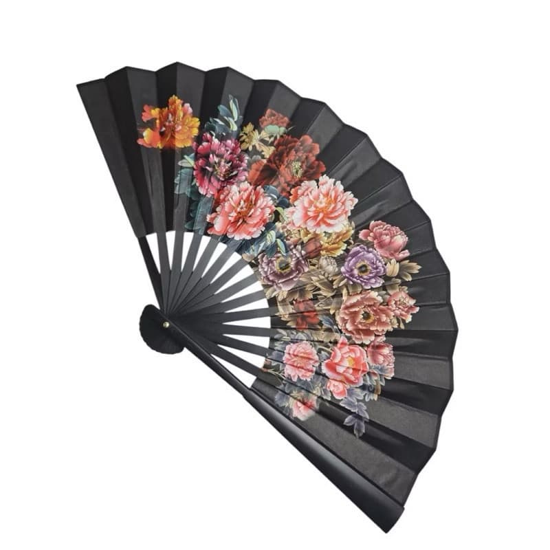 Leque Floral Retrô Dobrável Beleza e Funcionalidade