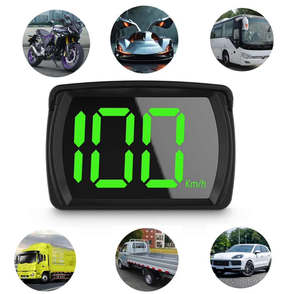 Velocímetro Digital com Display plug-In GPS para carro (kilômetro/milha/hora), adequado para caminhão, plug-Play, Interf