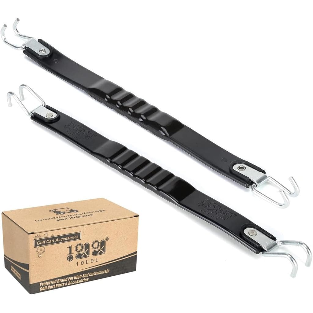Correia de Elevação de Bateria 10L0L para Carrinho de Golfe, 2 Peças, Universal, para Baterias de Célula Profunda, Compa