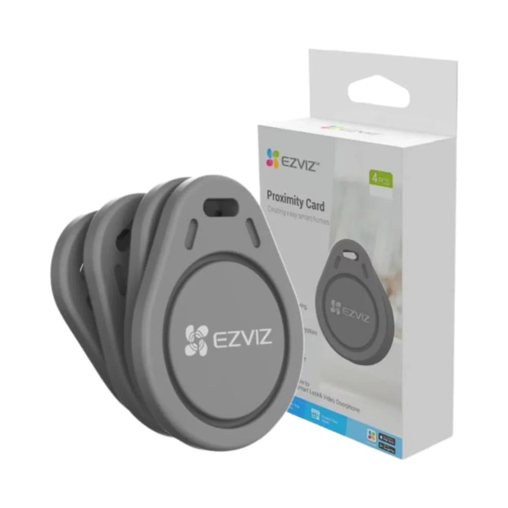 Kit 4 Tags De Acesso Ezviz Modelo Cs-dl-ic-cpu-r200-gr