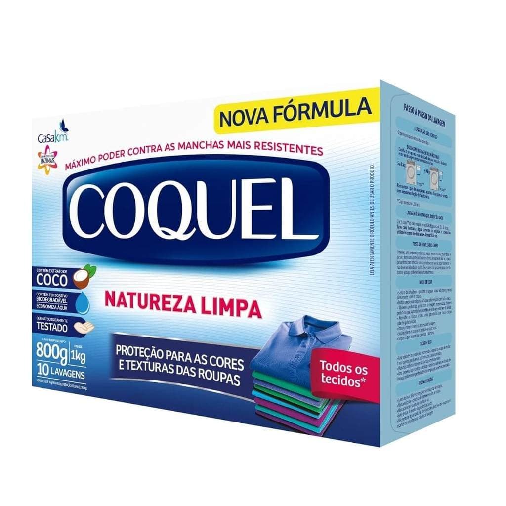 LAVA ROUPAS NATUREZA LIMPA 800G - COQUEL