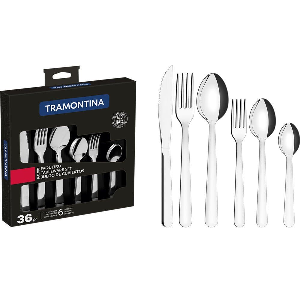 Faqueiro Inox Tramontina Malibu 36 Peças - 23799/021