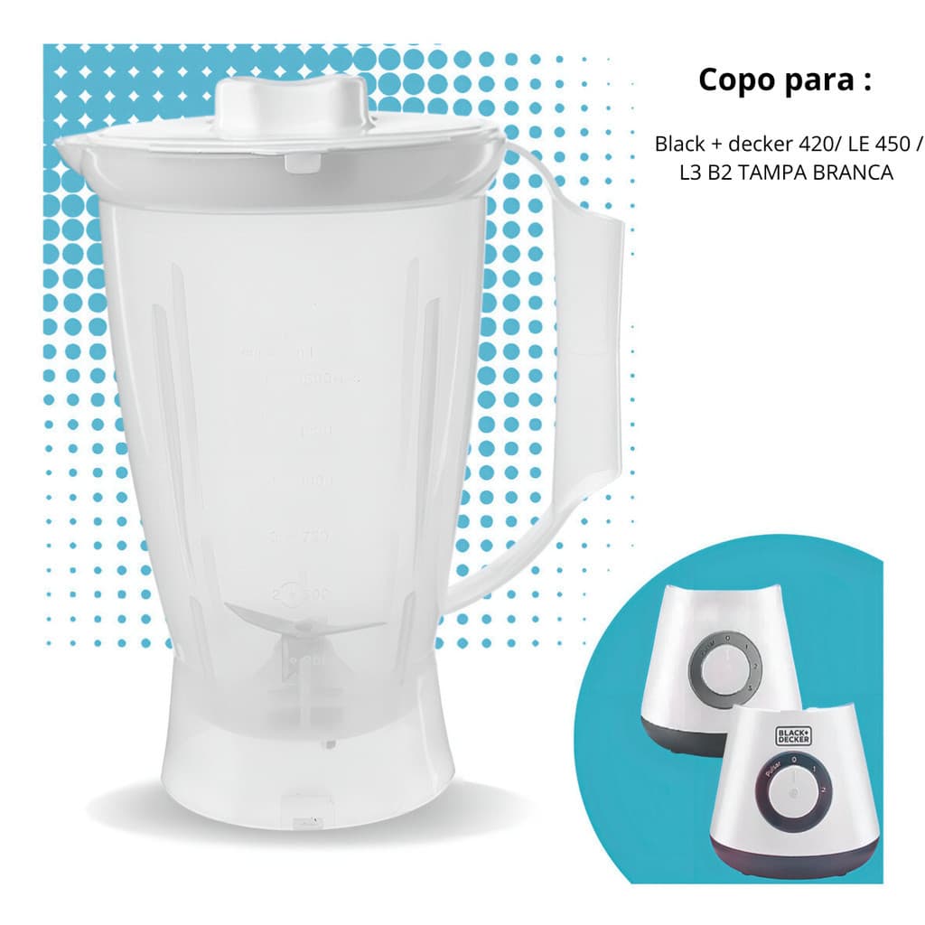 Copo De Liquidificador Black + Decker Le420 L10 L3 Le450