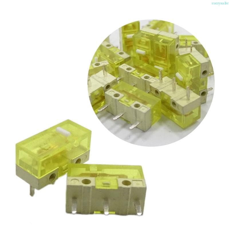 Cucrya 2 Unidades Originais HUANO Interruptores 3 Pinos 120 Milhões Cliques Microinterruptor