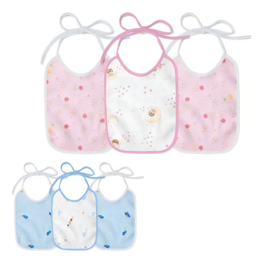 Kit 1 a 6 Babadores Bebê Algodão Premium Infantil 100% Flanelado