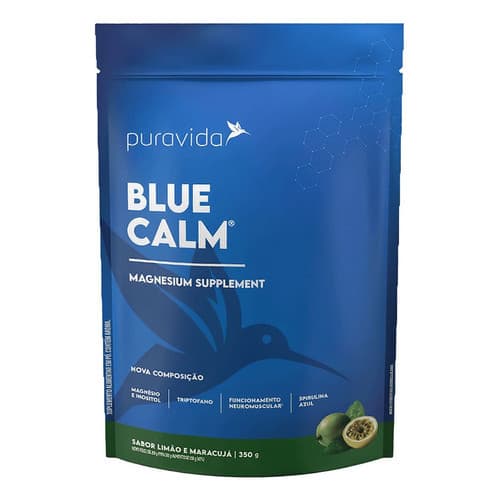 Blue Calm Magnésio Limão E Maracujá 350g Puravida