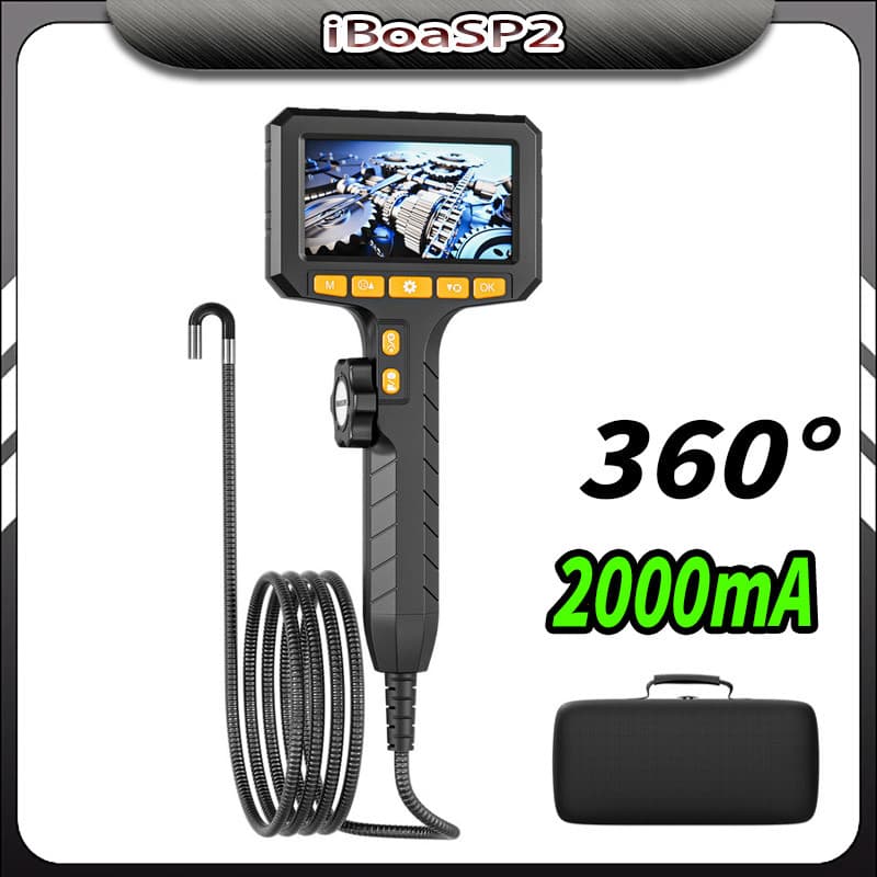 Boroscópio Hd 6mm 4.3 Bidi Direcional Com Iluminação Led 1080p