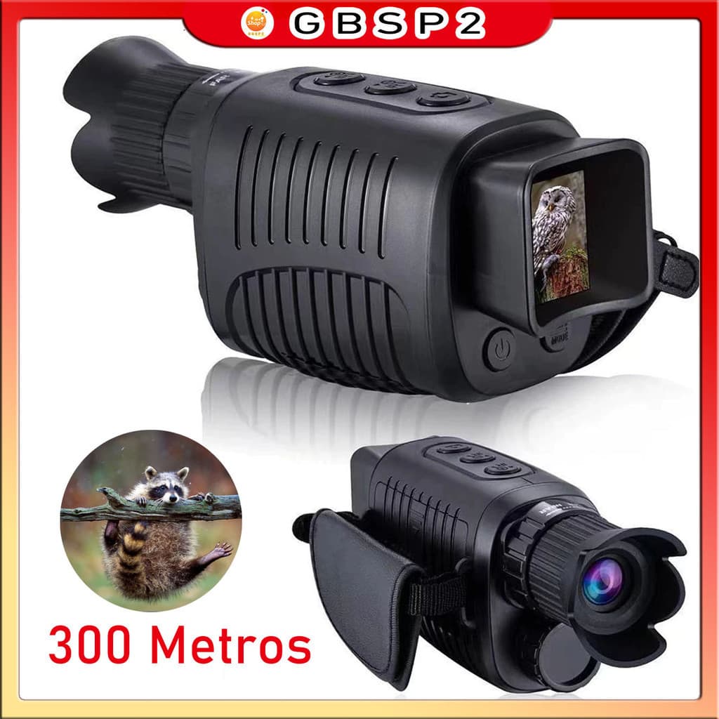 HD 1080P Dispositivo De Visão Noturna Monocular Infravermelho Noturno Com Câmera Telescópio Digital Zoom Para 300 Metros