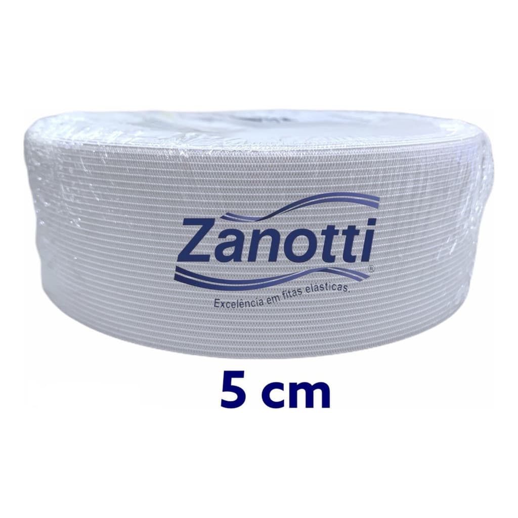 Elástico Largo 50mm Reforçado Zanotti Jaraguá 25 Metros