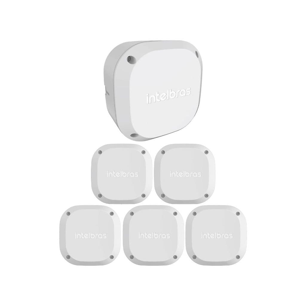 Kit 6 Caixas de Passagem Plástica Câmeras Bullet/Dome Externo VBOX 1100 E Intelbras