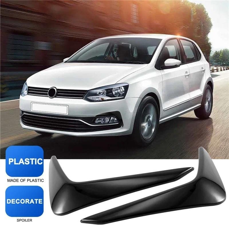 Para Polo 2019 2020 2021 Amortecedor Dianteiro Luz De Nevoeiro Sobrancelhas Spoiler Guarnição Decorativa