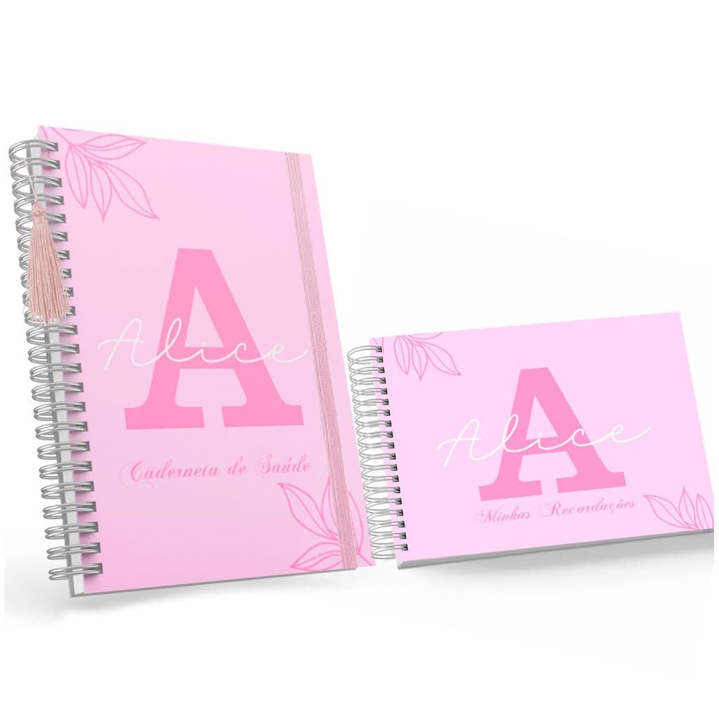 Kit Caderneta De Vacina + Livro Do Bebê Feminino Dr