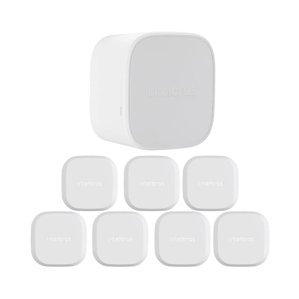 Kit 8 Caixas de Passagem Plástica Câmeras Bullet/Dome Interno VBOX 1000 Mini Intelbras