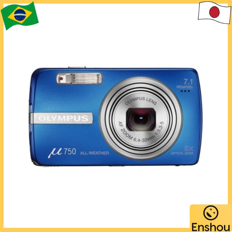 [USED]Do Japão [USADO]OLYMPUS Digital Camera μ750 Sky Blue μ-750 BLU
