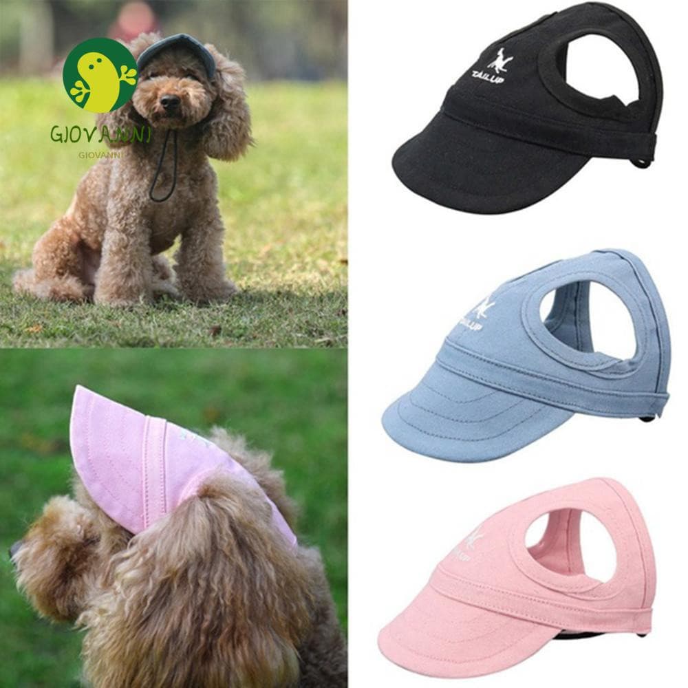 GIOVANNI Dog Hats Canvas Pet Aniversário De Cachorro Ao Ar Livre Protetor Solar Para Kitten Cat Boné De Beisebol