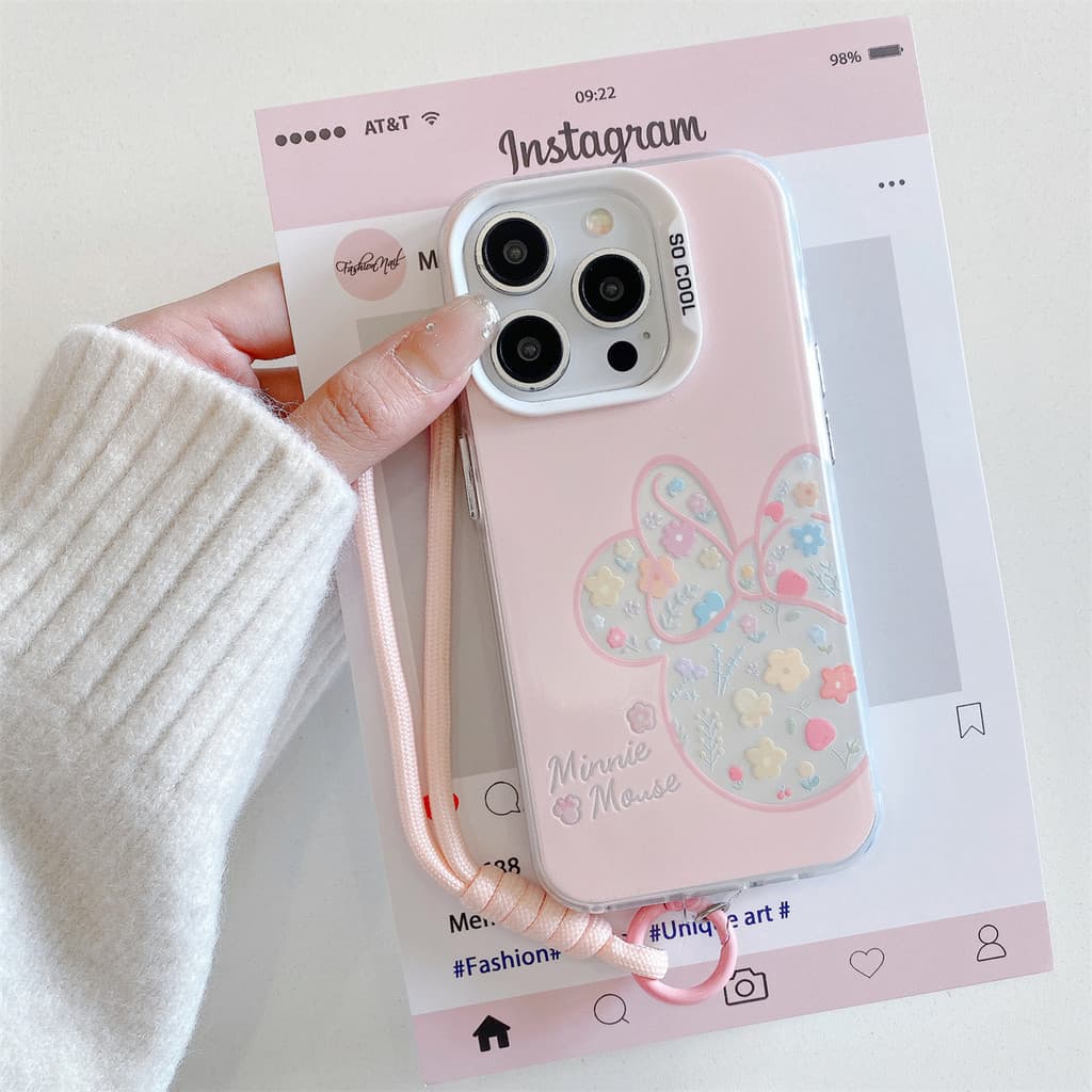 Capa de celular da Minnie com Samsung S25 S24ULTRA S23 S22PLUS S21FE S20FE S25Ultra S24 S22 S21 casca macia