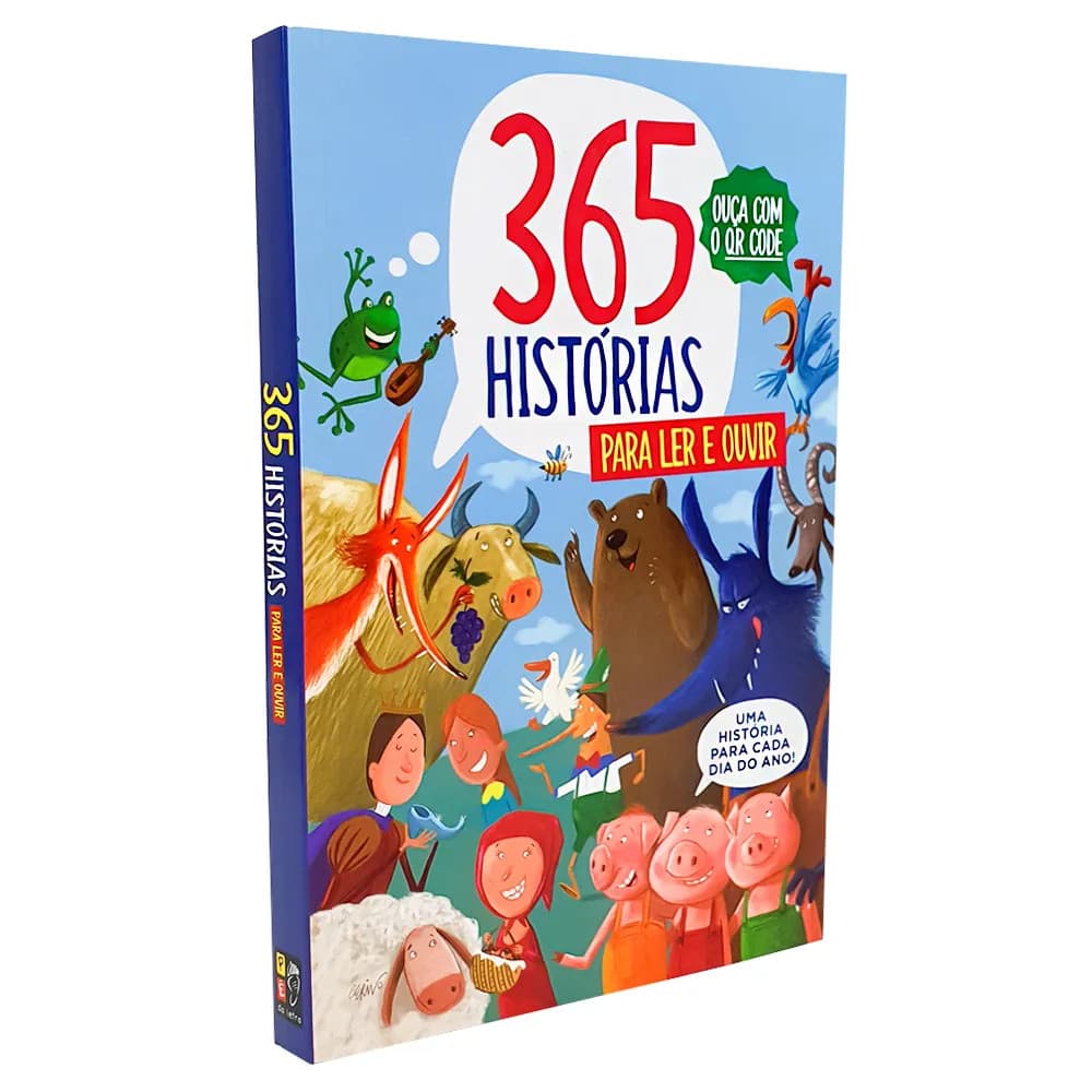 Livro Infantil 365 Histórias Fábulas Lendas Contos Para (LER E OUVIR)