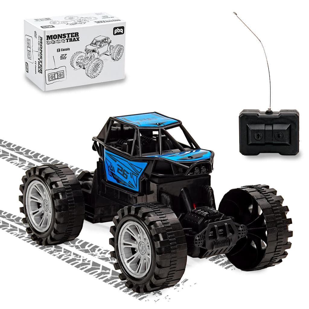 Carrinho Controle Remoto 4x4 Off Road Várias Cores Infantil 27mhz Pilha Diversão para Família