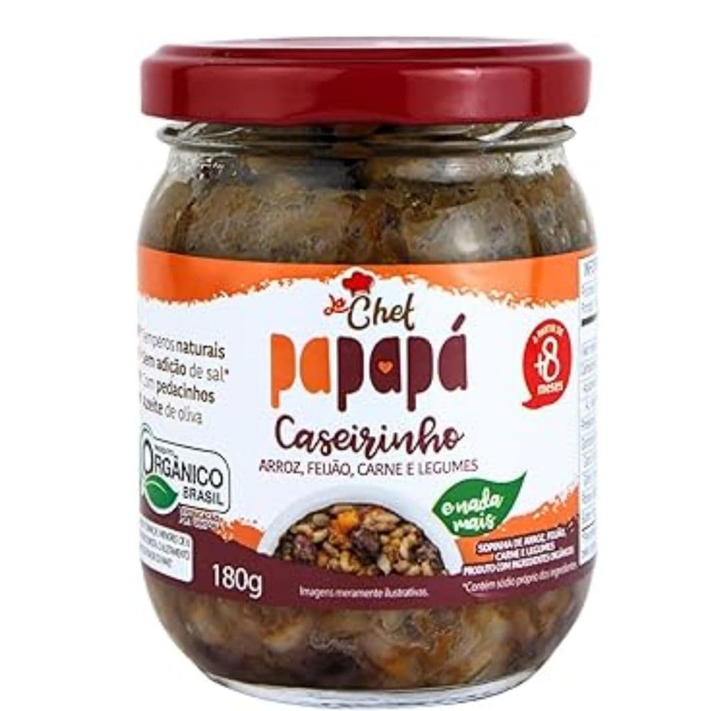 CASEIRINHO INFANTIL ARROZ FEIJAO CARNE LEGUMES 180G PAPAPA