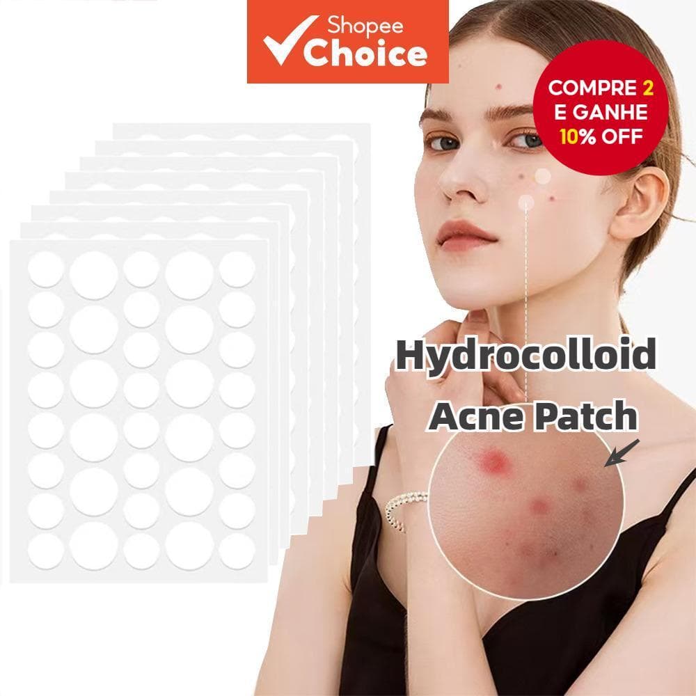  72 Adesivos para Espinhas Para o Rosto, Hidrocoloide para Acne, Cobrindo Borbulhas e Manchas, Adesivos em Pontos para