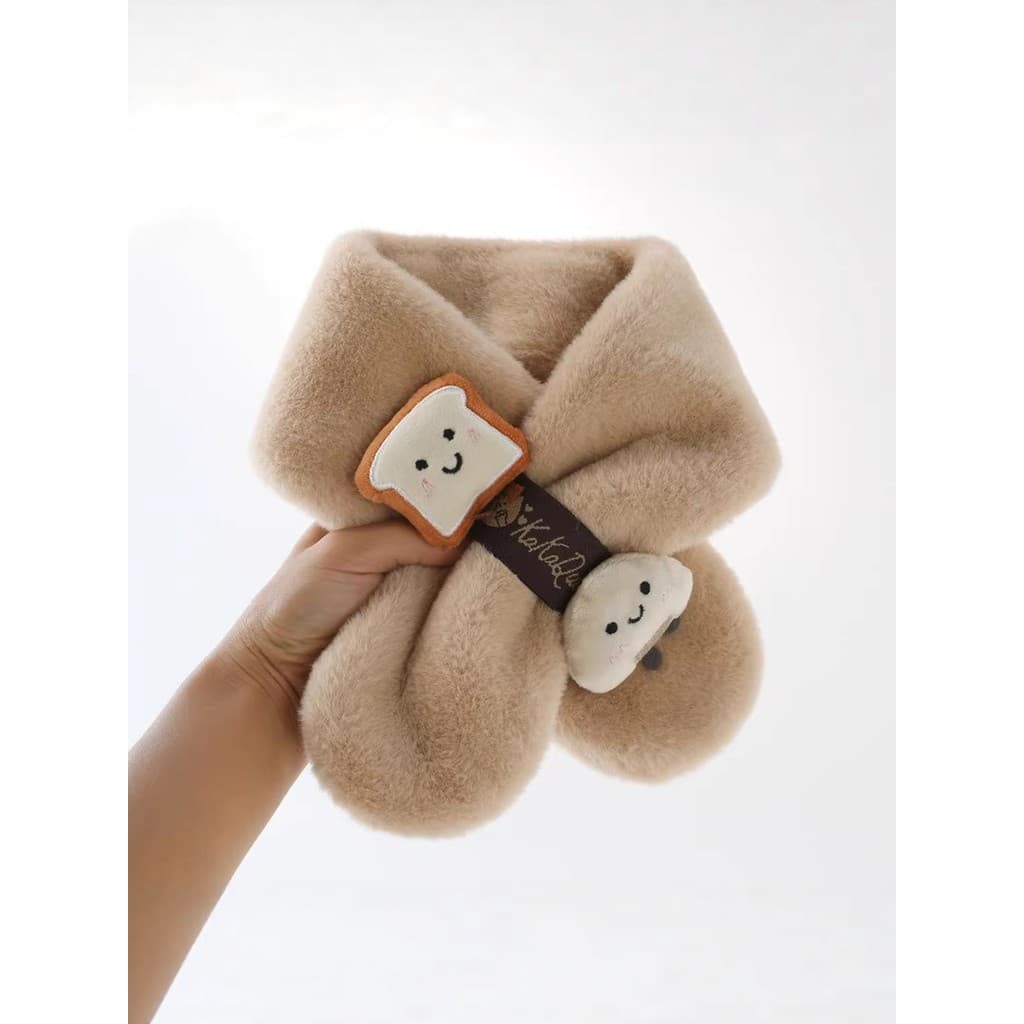 Lenço de bebê inverno meninos dos desenhos animados infantil pelúcia cruz cachecol outono inverno meninas quente à prova