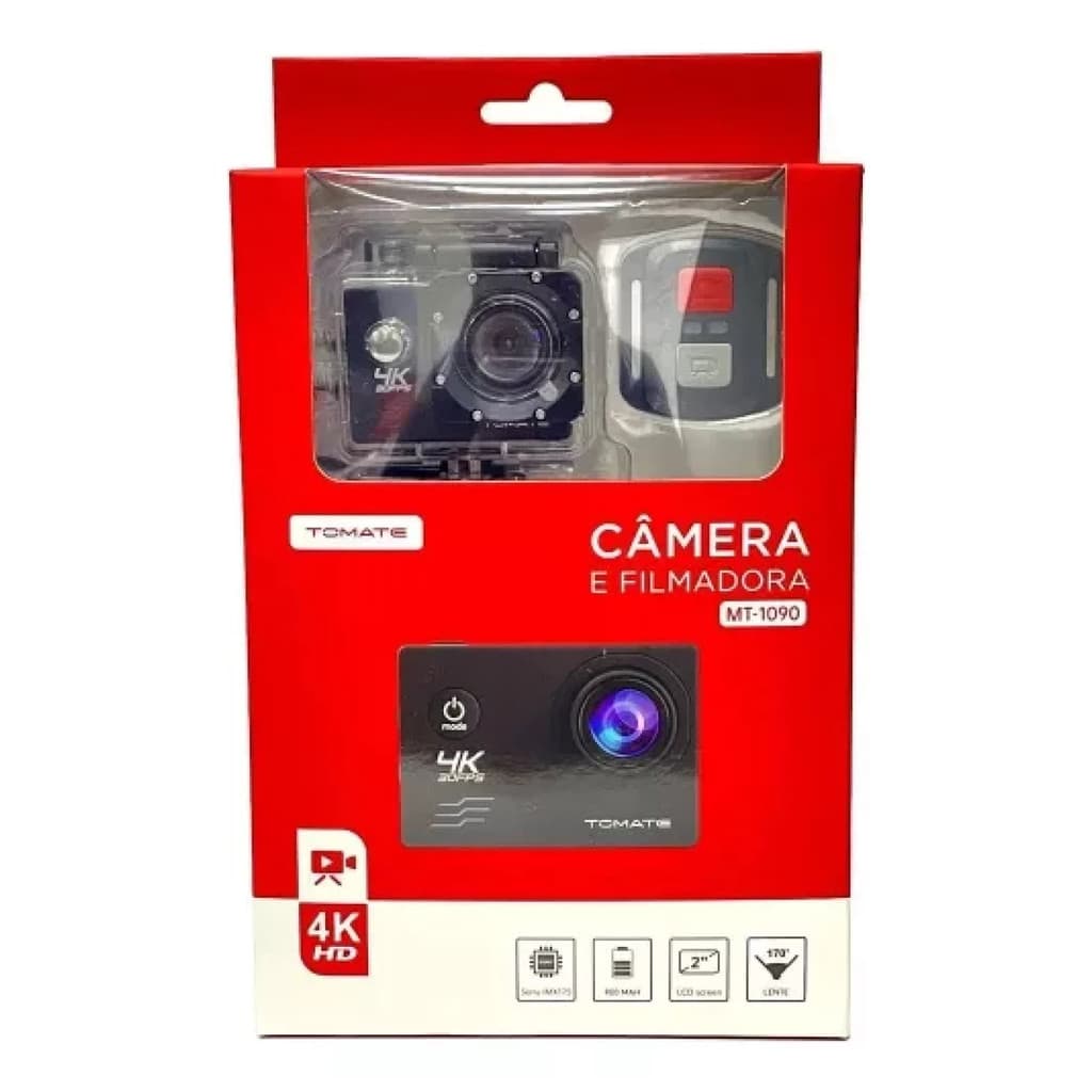 Câmera De Ação 4K Tomate Mt-1090