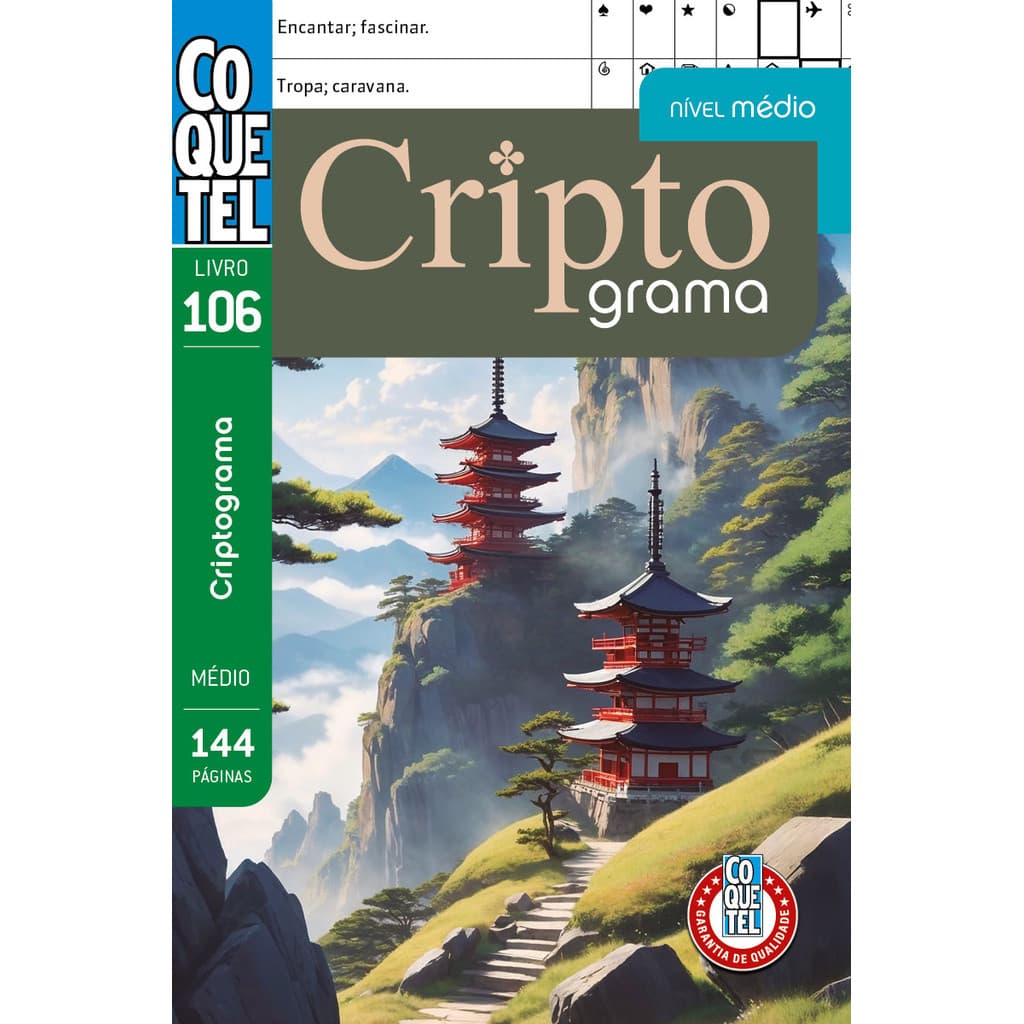 Livro Coquetel Criptograma 106