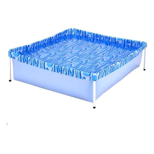 Piscina Infantil Quadrada Estrutural Pvc 400 Litros - Mor