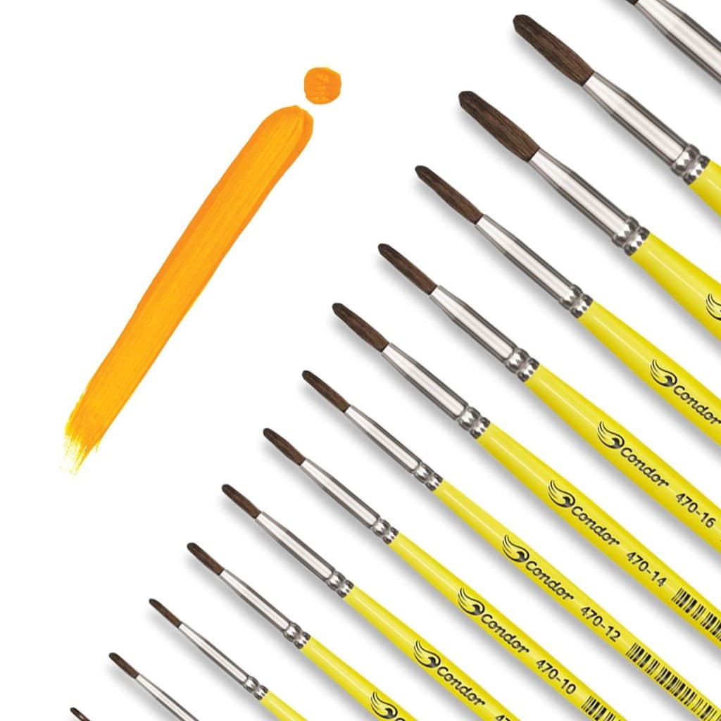 Pincel Escolar Redondo Pelo de Pônei 470 CONDOR